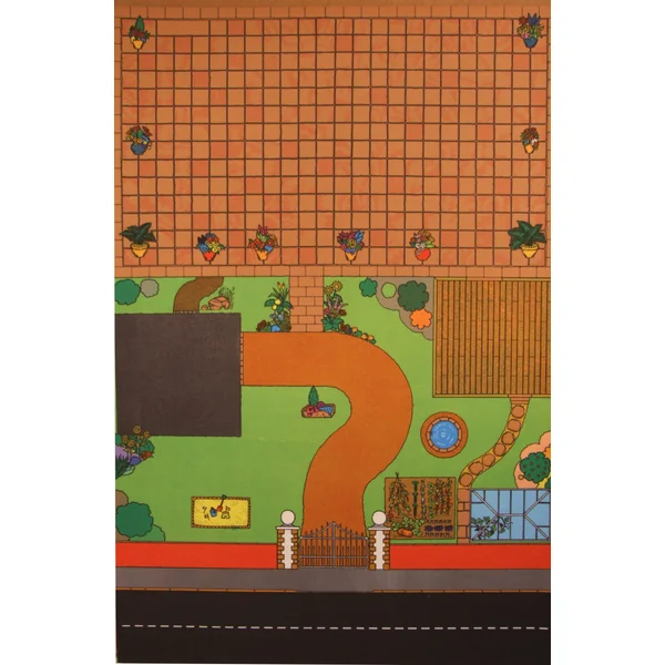 Dolls House Play Mat 1x1.5m