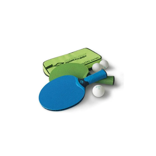 Donic-Schildkröt Alltec Hobby Outdoor Table Tennis Bat and Balls Set with Carry Bag