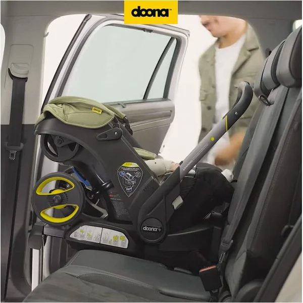 Doona+ Baby Car Seat Isofix Base - Isofix Installation Set with Extended Leg Support - Features Installation Indicator to Confirm The Car Seat is Safely Locked in Place - ONLY Compatible with Doona+