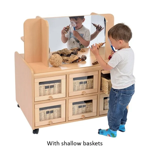 Double Sided Unit With Doors - Display Mirror