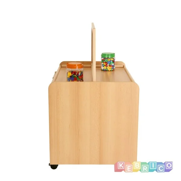 Double Sided Unit with Doors - Mirror