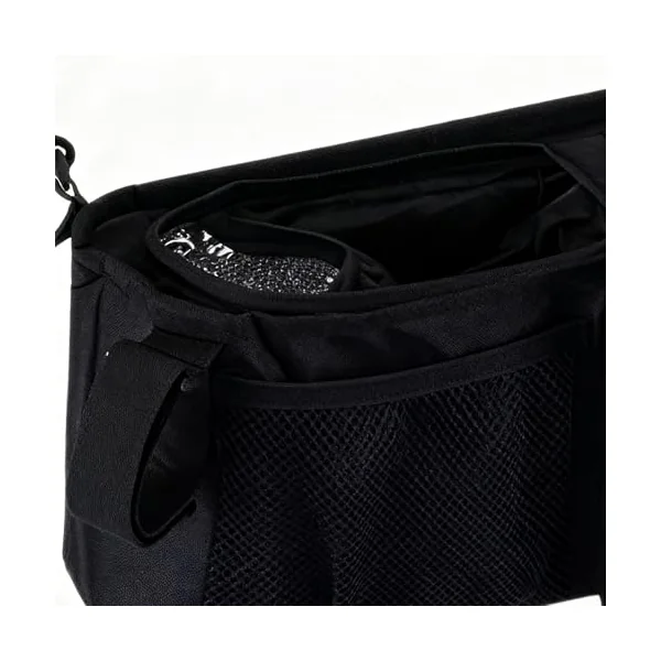 Double Stroller Caddy Waterproof Foldable Organization | Stroller Organizer for Travel Parents Home Outdoor Camping Walking Home
