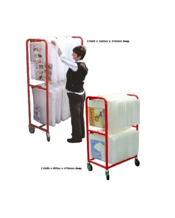 Double Tier Big Book Trolley