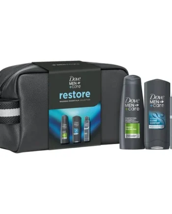 Dove Men+Care Washbag Essentials Gift Set 3 Piece - Restore