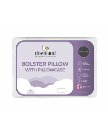 Downland 5ft Bolster Medium Firm Pillow with Pillowcase