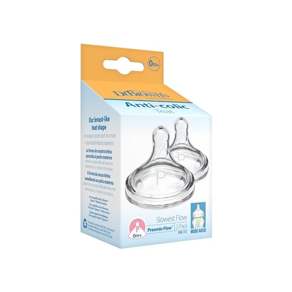 Dr. Brown's Options+ Wide Neck Preemie Teats