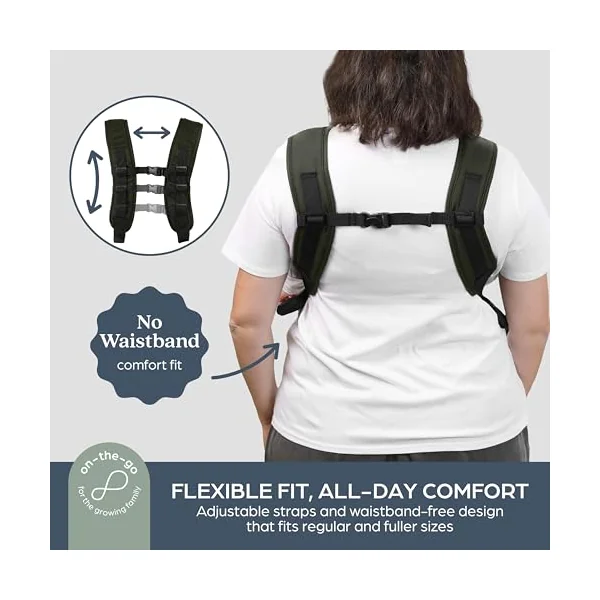 Dreambaby On-The-Move 3-in-1 Baby Carrier – Facing in, Facing Out, Backpack Carry -Lightweight, Breathable for Newborns to Toddlers, 3.5–12kg, Compact Design