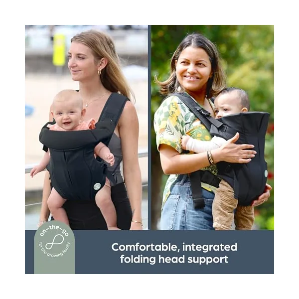 Dreambaby On-The-Move 3-in-1 Baby Carrier – Facing in, Facing Out, Backpack Carry -Lightweight, Breathable for Newborns to Toddlers, 3.5–12kg, Compact Design