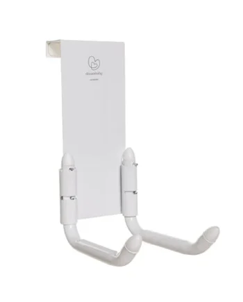 Dreambaby Strollerbuddy StrollAway Over The Door Stroller Hanger & Hook - No Drill - Heavy Duty Metal 50lb/22.5kg Capacity, Adjustable Arms - Stroller Hook for Hallway, Garage & Entryway Storage