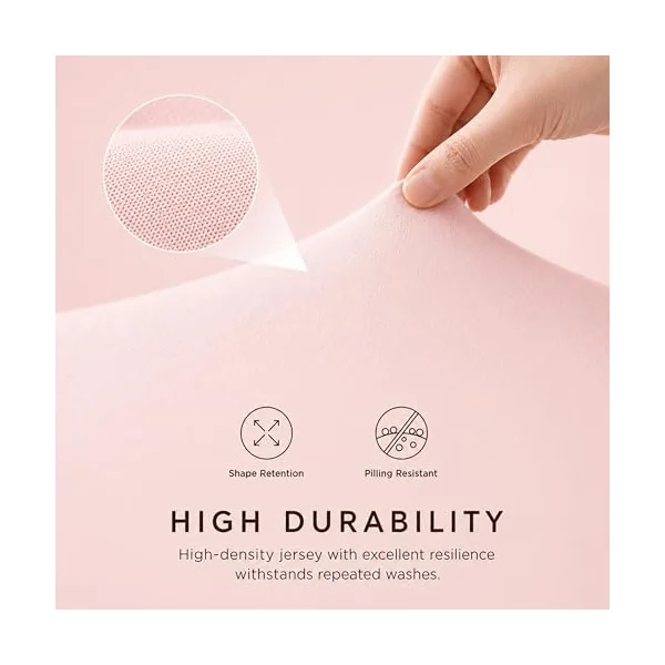 Dudu N Girlie Cotton Cot Bed Fitted Sheet, Toddler Bedding, Pink, 1 Pack | 140x70cm Fit, Fully Elasticated, Fits up to 15cm Deep, Breathable