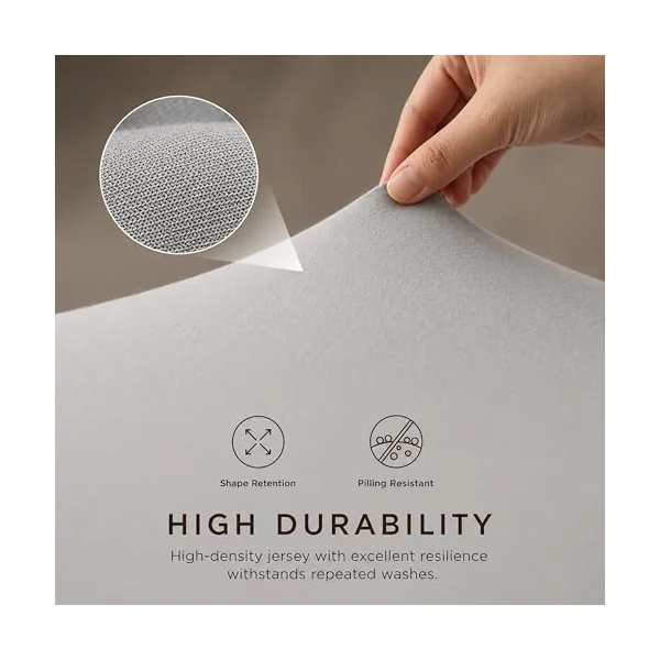 Dudu N Girlie Deep Fitted Cot Bed Sheets Cotton, Grey, 140x70cm, 2 Pack | Fully Elasticated, Fits up to 15cm Deep, Breathable Fabric, Toddler Use