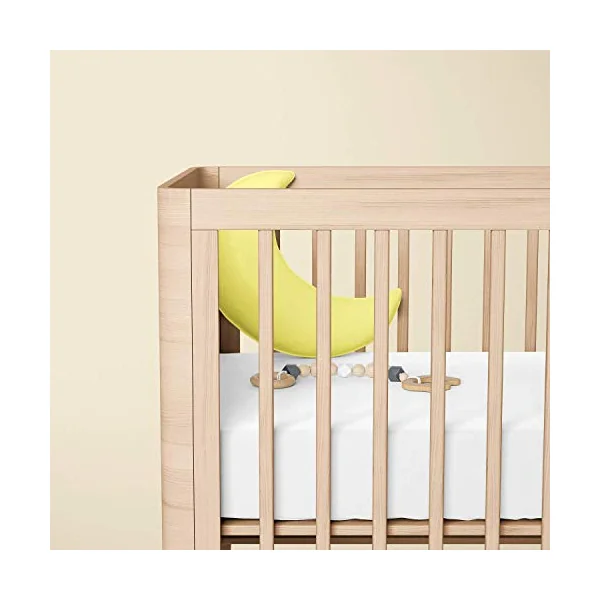 Dudu N Girlie Jersey Cotton Travel Cot Fitted Sheets, 2-Piece, White