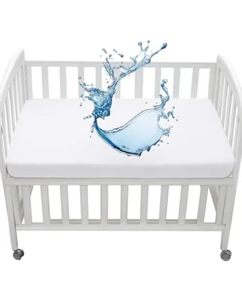 Dudu N Girlie Waterproof Mattress Protector - Smooth Terry Bedside Crib Mattress Cover(85x51cm) - Fits for Chicco Next to Me Mattress Protector Topper Cover Fitted.
