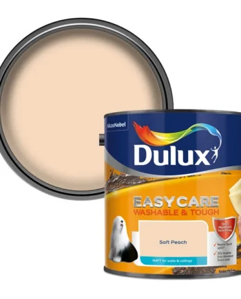 Dulux Easycare Washable & Tough Soft peach Matt Wall & ceiling Emulsion paint, 2.5L
