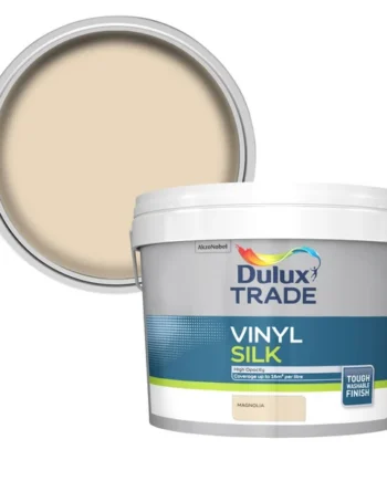 Dulux Trade Magnolia Silk Wall & ceiling Emulsion paint, 10L