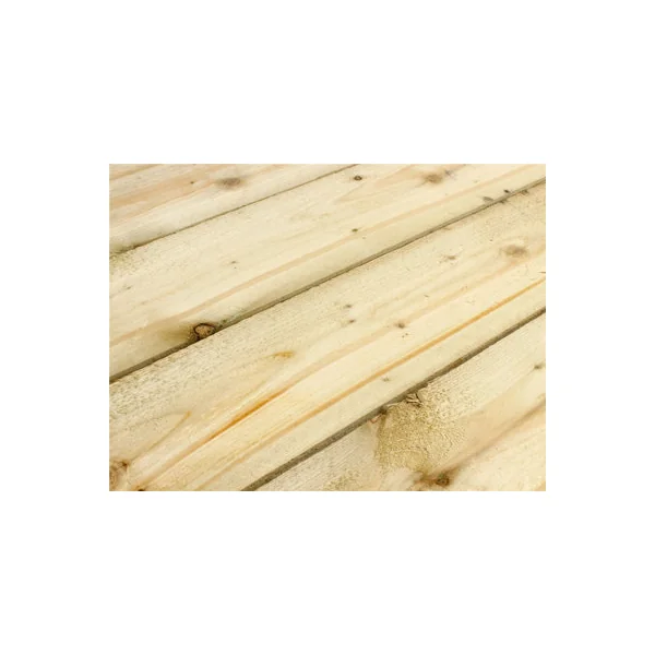 eDecks Elite St Meloir Fence Panels 1.8m x 1.8m Planed Pale Green Timber Pressure Treated Decorative Garden Fencing - Pack of 10