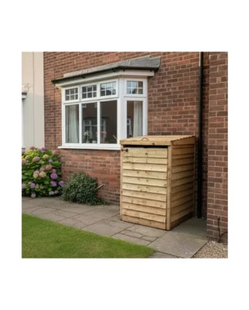 eDecks Outdoor Garden Yard Wooden Timber Single Wheelie Bin Store Storage for 1 Bin 1350mm x 800mm x 945mm