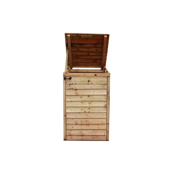 eDecks Outdoor Garden Yard Wooden Timber Single Wheelie Bin Store Storage for 1 Bin 1350mm x 800mm x 945mm