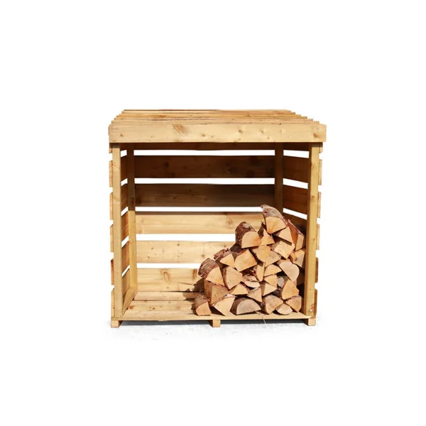 eDecks Outdoor Wooden Garden Firewood Log Store Storage Slatted Pressure Treated Timber 1200mm x 600mm