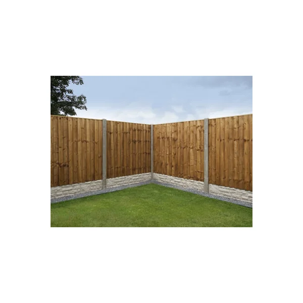 eDecks Vertilap Fence Panels 6ft x 4ft Featheredge Pressure Treated Timber Heavy Duty Slatted Outdoor Garden Fencing - Pack of 8