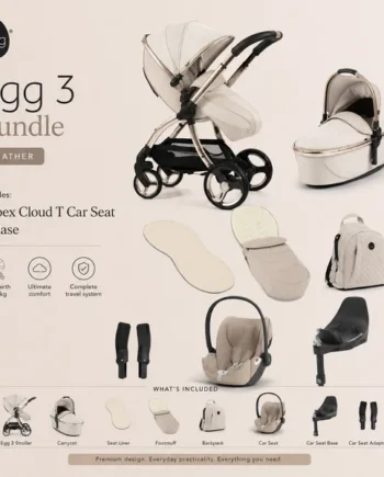 Egg 3 Bundle Feather with Cybex Cloud T Car Seat & Base