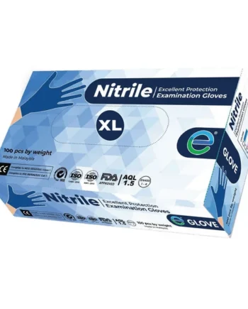 E-Glove Nitrile Excellent Protection Examination Gloves - Extra Large, 100 Pack