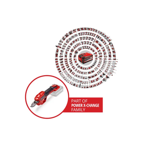 Einhell Cordless Pruning Shears 28mm 18V Handheld Branch Cutter Power X-Change GE-LS 18 Li-Solo - Body Only