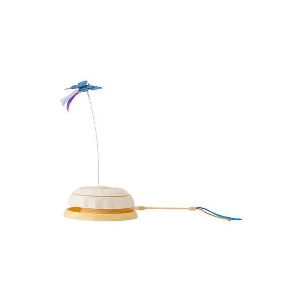 Electric 3-in-1 Interactive Cat Toy with Feather, Butterfly and Dual Play Modes, USB Rechargeable