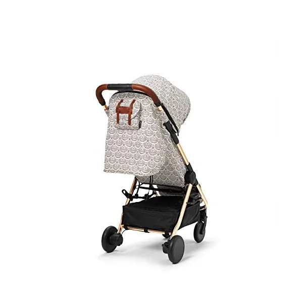 Elodie Details Mondo Stoller® Pushchair from Birth to 4 Years (22kg) - Lie-Flat Position, One Hand Folding and Steering, Lightweight Cabin Size Travel Buggy - Desert Rain