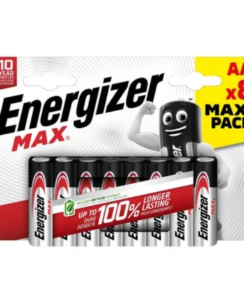 Energizer Max AA Alkaline Batteries 8 Pack