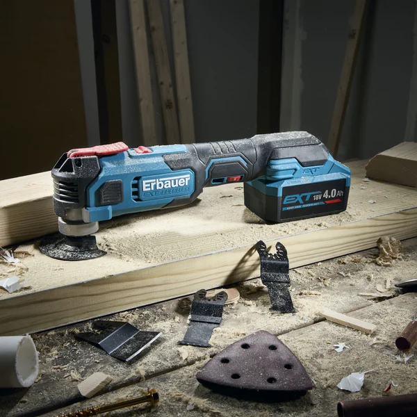 Erbauer 18V EXT Keep Cool Brushless V2 Cordless Multi tool (Bare Tool) - ERI1080MLT