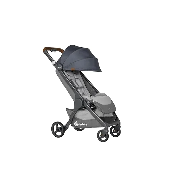 Ergobaby Metro+ Deluxe Stroller Buggy with Relaxation Function Children's Buggy from Birth up to 22 kg Foldable and Suitable for Car Seats incl. Height-Adjustable Push Bar London Grey