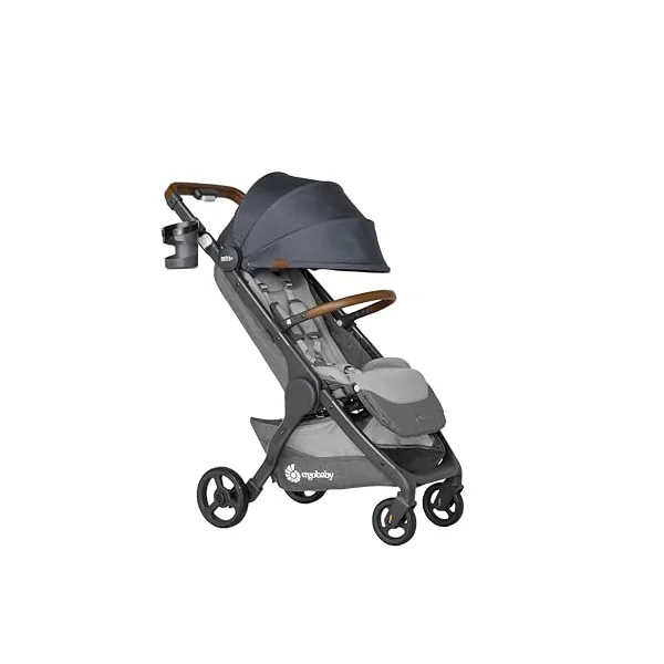 Ergobaby Metro+ Deluxe Stroller Buggy with Relaxation Function Children's Buggy from Birth up to 22 kg Foldable and Suitable for Car Seats incl. Height-Adjustable Push Bar London Grey