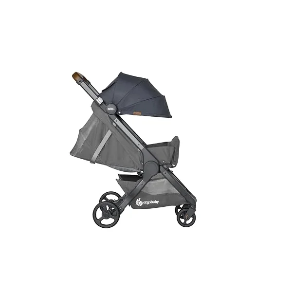 Ergobaby Metro+ Deluxe Stroller Buggy with Relaxation Function Children's Buggy from Birth up to 22 kg Foldable and Suitable for Car Seats incl. Height-Adjustable Push Bar London Grey