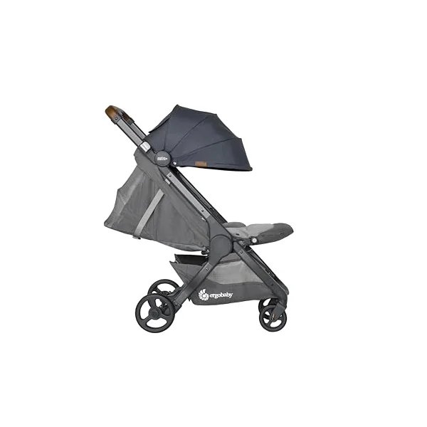 Ergobaby Metro+ Deluxe Stroller Buggy with Relaxation Function Children's Buggy from Birth up to 22 kg Foldable and Suitable for Car Seats incl. Height-Adjustable Push Bar London Grey