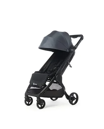 Ergobaby Metro+ Stroller with Reclining Function, Collapsible Stroller, car seat Compatible, Small, Lightweight and Compact, Slate Grey