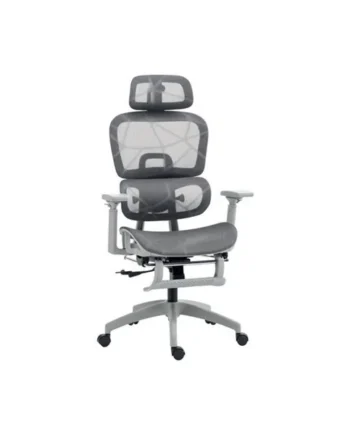 Ergonomic Swivel Office Chair Computer Chair with 3D Armrest, Grey