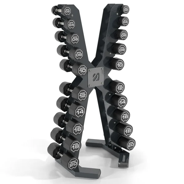 Escape Fitness 2-20 kg Dumbbell Set with XRACK 2.0 Rack