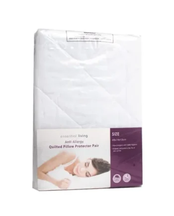 Essential Living Anti-Allergy Quilted Pillow Protector Pair