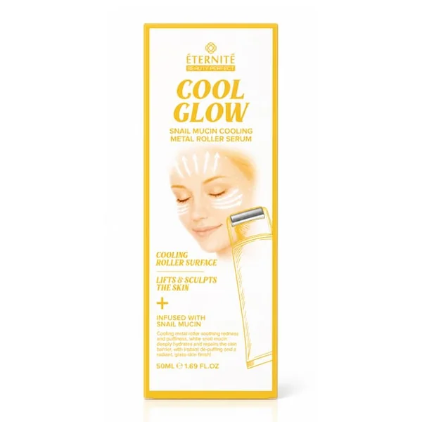 Eternite Cool Glow Snail Mucin Cooling Metal Roller Serum 50ml