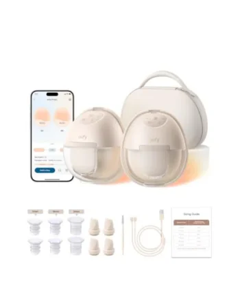 eufy Breast Pump S1 Pro, Wearable Breast Pump with Heating Technology | Electric and Hands-Free, Portable Charging Case, App-Controlled Smart Rhythm, Hospital-Grade Suction, Ultra-Quiet