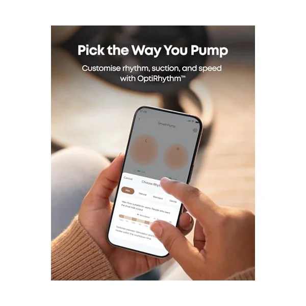 eufy Breast Pump S1 Pro, Wearable Breast Pump with Heating Technology | Electric and Hands-Free, Portable Charging Case, App-Controlled Smart Rhythm, Hospital-Grade Suction, Ultra-Quiet