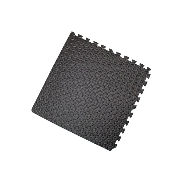 EVA Interlocking Gym Mats in Dark Grey Soft Foam Flooring Play Exercise Garage Floor Tiles