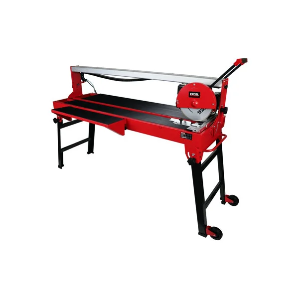 Excel 1250mm Bridge Wet Tile Cutter 1200W 240V with 1260mm Table Cuts Ceramic & Stone Tiles, Heavy Duty Tool