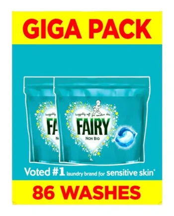 Fairy Non Bio Pods Washing Capsules 86 Washes - Platinum