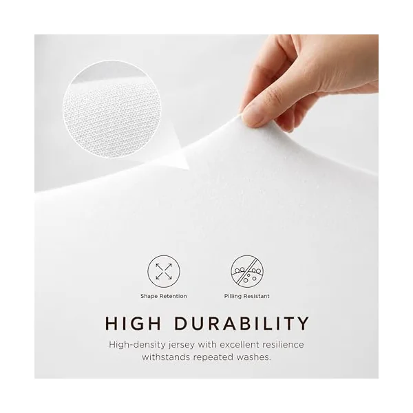 Family Bedding Cotton Thick Jersey Mini Cot Fitted Sheet, 50 cm x 100 cm, White | Fits Mini Cot Beds, Secure Mattress Fit, Soft Touch, Easy Care