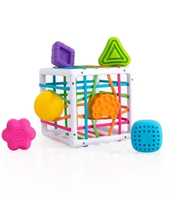 Fat Brain Toys F251 Fat Brain InnyBin, Kids Preschool, Shape Sorter, Sorting Building Sets, Early Development Toy for Babies Aged 18 Months and Older, Multicoloured