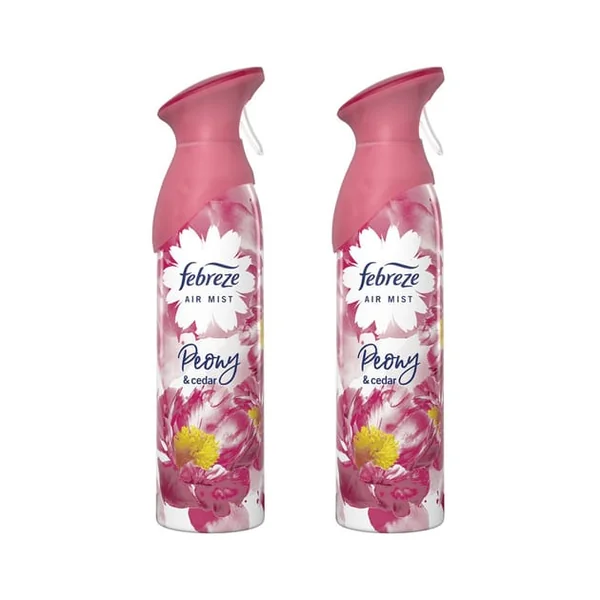 Febreze Air Freshener Spray 300ml - Peony & Cedar x2