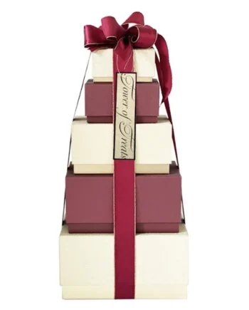 Festive Tower of Treats in Gold Design, 2.2kg