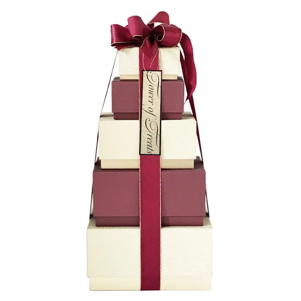 Festive Tower of Treats in Gold Design, 2.2kg